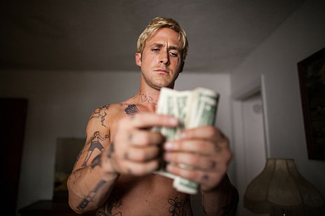 Ryan Gosling, The Place Beyond the Pines, tatuering, filmer, HD tapet HD wallpaper