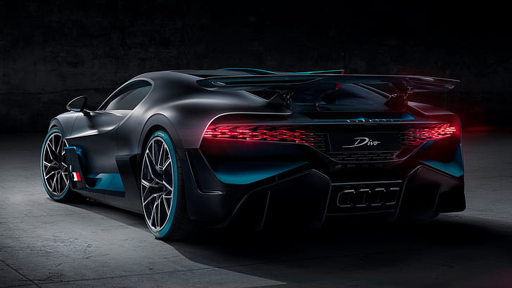 Bugatti, Bugatti Divo, svart bil, bil, sportbil, superbil, HD tapet