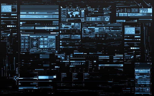 خلاط صوت أسود ، كمبيوتر، خلفية HD HD wallpaper
