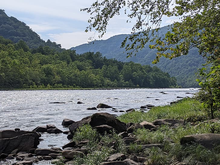 Virginia Barat, sungai, Wallpaper HD