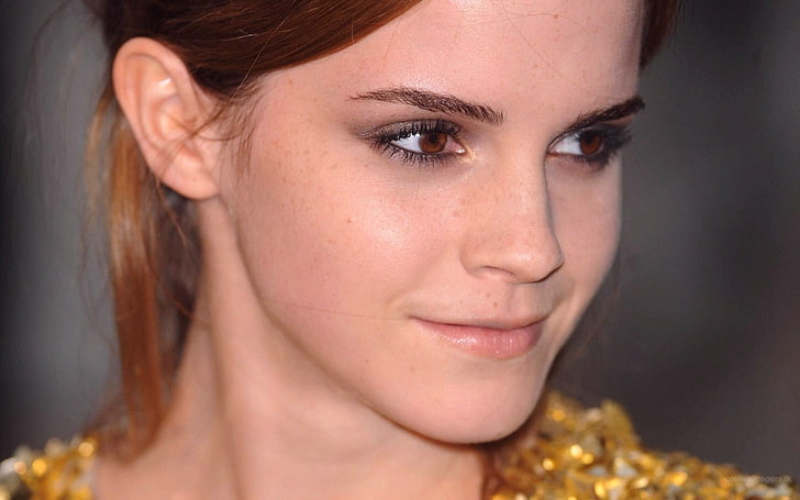 Emma Watson, Emma Watson, ใบหน้า, ดวงตาสีน้ำตาล, ผู้หญิง, นักแสดง, คนดัง, วอลล์เปเปอร์ HD
