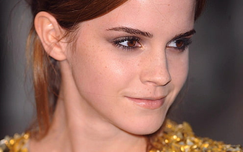 Emma Watson, Emma Watson, twarz, brązowe oczy, kobiety, aktorka, celebrytka, Tapety HD HD wallpaper