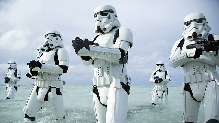 stormtrooper, Star Wars, blaster, Rogue One: A Star Wars Story, HD tapet