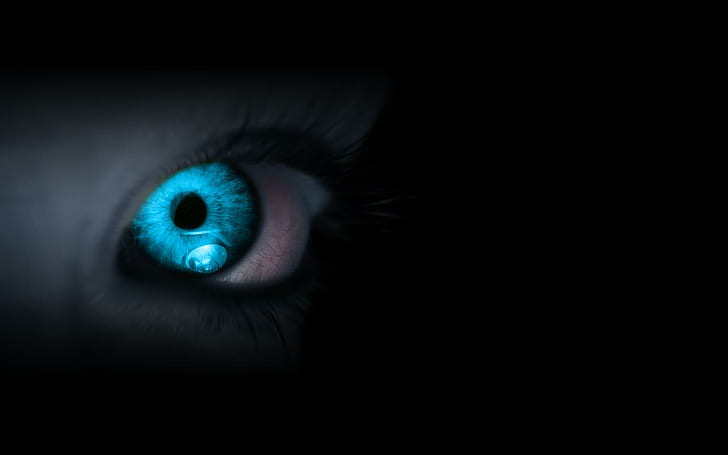 Olho HD, olho azul, artístico, olho, HD papel de parede