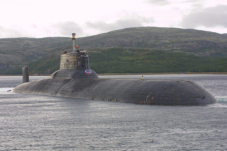 okręt podwodny, Jądrowy okręt podwodny klasy Typhoon, Tapety HD