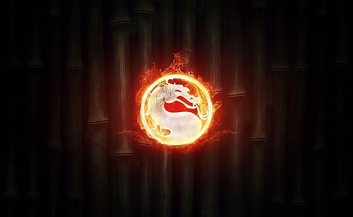 Mortal Kombat Logo, Game, Mortal Kombat, mortal, kombat, logo, logo mortal kombat, Wallpaper HD HD wallpaper