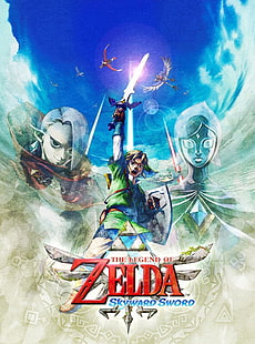 ลิงค์อาร์ตเวิร์กตำนานของ zelda skyward sword วิดีโอเกม Zelda HD Art, ลิงค์, อาร์ตเวิร์ค, วอลล์เปเปอร์ HD HD wallpaper