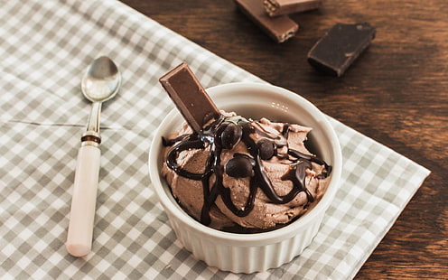 ขนมช็อคโกแลตอาหารช้อนขนม, วอลล์เปเปอร์ HD HD wallpaper