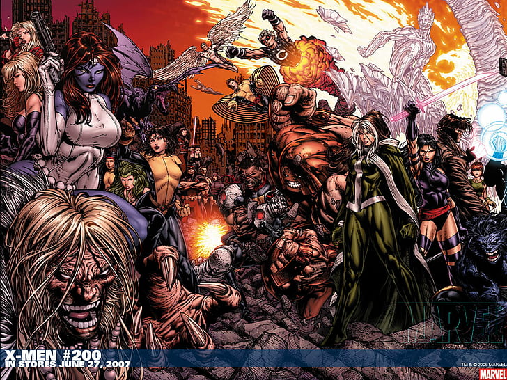 X-Men HD, x men characters poster, cartoon/comic, x, men, HD wallpaper