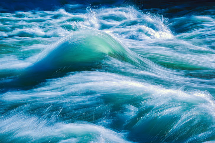 close up of sea wave painting, yellowstone national park, yellowstone national park, Rapids, Yellowstone National Park, close up, sea wave, painting, geo, lat, lon, geotagged, Adventure, Exploring, Grand Loop Road, https, yell, National Park Service, Natural Wonder, Nature, River, Scenic, View, Stream, Tourism, Tourist Attraction, Travel Blog, Travel Photography, Traveling, Adventures, U.S. National Park Service, United States, National Park, Water  Wave, World Travel, First National, WY, Wyoming, Yellowstone NP, Yellowstone River, YNP, abstract, backgrounds, flowing, motion, blue, HD wallpaper