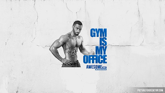 hombres, músculos, gimnasios, Fondo de pantalla HD HD wallpaper