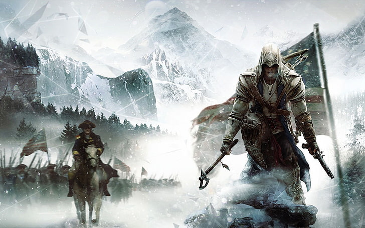 Assassins Creed-spelaffisch, Assassin's Creed, videospel, HD tapet