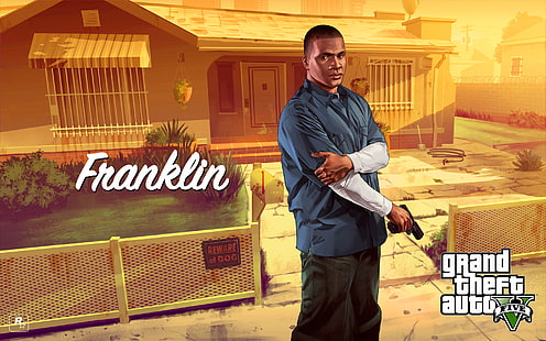 Клинтон, Франклин, Grand Theft Auto V, GTA, HD обои HD wallpaper