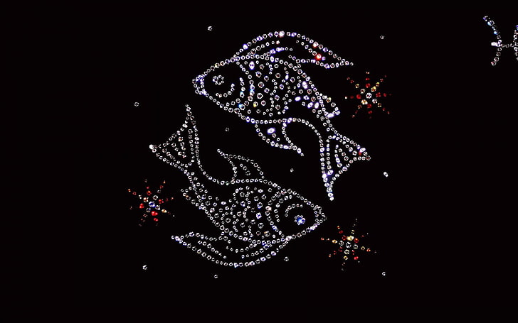 Tierkreis-Fische, Fantasie, Stein, Fisch, Fische, Tierkreis, Juwel, kreativ, Diamant, HD-Hintergrundbild