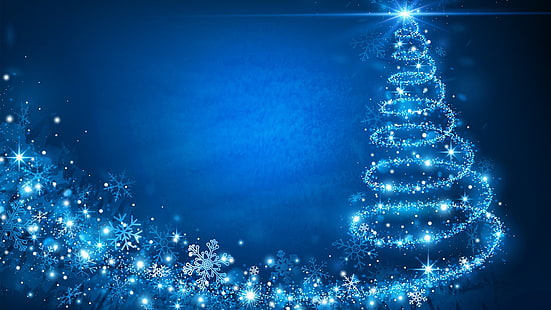 Sfondo di Natale blu HD per desktop 1920 × 1080, Sfondo HD HD wallpaper