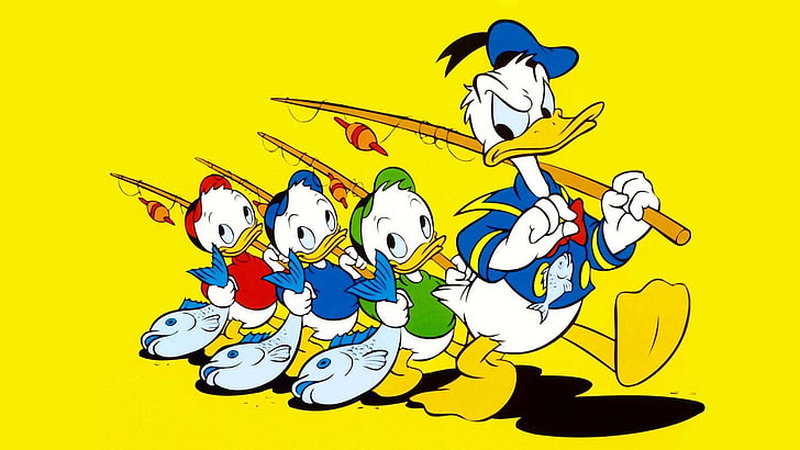 Personagem do pato Donald, histórias em quadrinhos, Donald, Disney, HD papel de parede