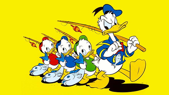 Karakter Donald Duck, komik, Donald, Disney, Wallpaper HD HD wallpaper