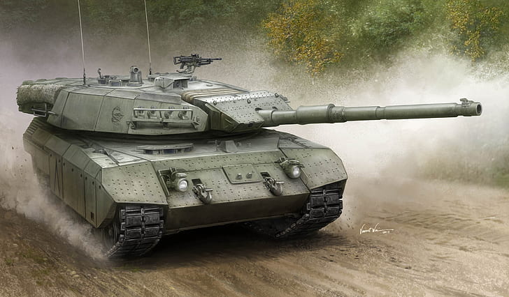 art, czołg kanadyjski, MEXAS, Leopard C2, Tapety HD