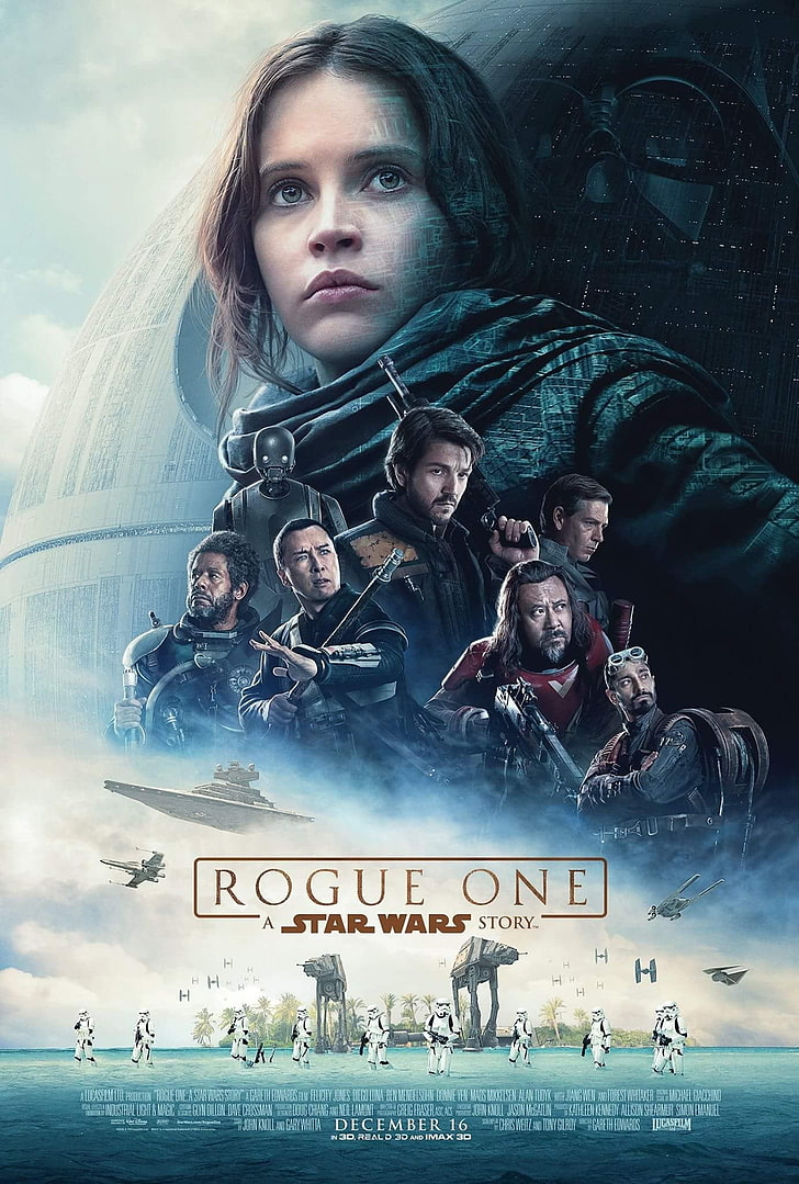 Rogue One Star Wars Story wallpaper, Rogue One: A Star Wars Story, Star Wars, Jyn Erso, movies, Rebel Alliance, Death Star, stormtrooper, Felicity Jones, HD wallpaper