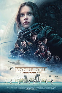 Rogue One Star Wars Story tapet, Rogue One: A Star Wars Story, Star Wars, Jyn Erso, filmer, Rebel Alliance, Death Star, stormtrooper, Felicity Jones, HD tapet HD wallpaper