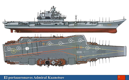 軍艦、空母、ロシア空母クズネツォフ提督、軍艦、 HDデスクトップの壁紙 HD wallpaper