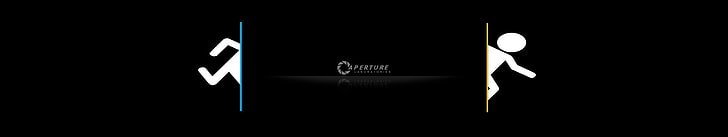 Portal 2, triple screen, Aperture Laboratories, Portal (game), HD wallpaper