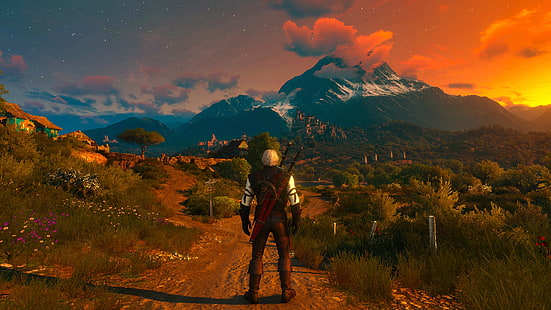 The Witcher 3: Wild Hunt, Geralt of Rivia, The Witcher 3: Wild Hunt - Blood and Wine, The Witcher, วอลล์เปเปอร์ HD HD wallpaper