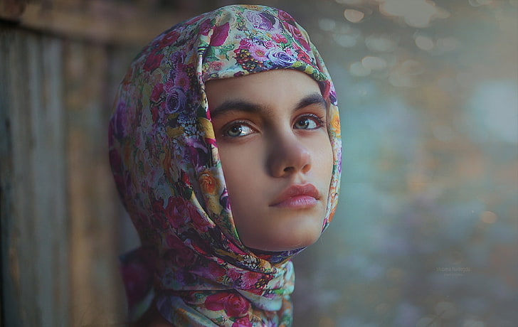 women, model, veils, HD wallpaper