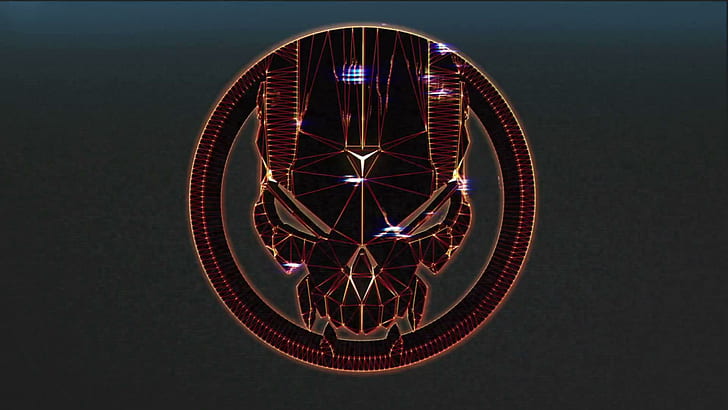 Blacklight Retribution Sci Fi Game Dark Skull HD Desktop, кафяв кръгъл символ на черепа, видеоигри, черна светлина, тъмно, десктоп, игра, възмездие, череп, HD тапет