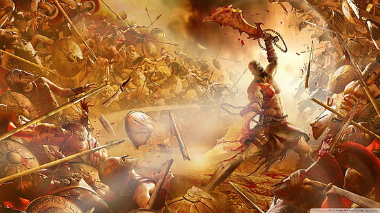 ملصق تطبيق اللعبة ، كراتوس ، إله الحرب ، ألعاب الفيديو، خلفية HD HD wallpaper