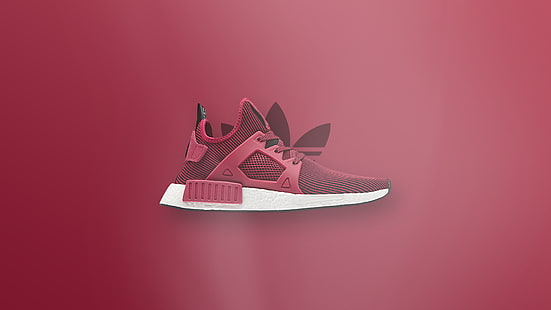 Adidas, chaussures, chaussures roses, RX1R, chaussures rouges, Fond d'écran HD HD wallpaper