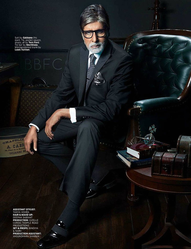 Amitabh Bachchan na revista Gq, HD papel de parede, papel de parede de celular