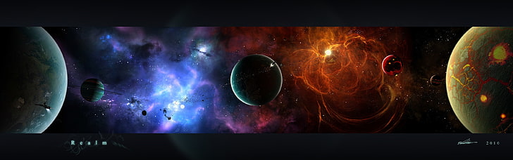 outer space 3840x1200  Technology Windows HD Art , outer space, HD wallpaper