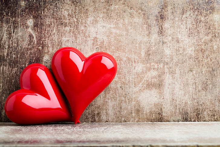 Liebe, Herz, Paar, Herzen, Liebhaber, Holz, romantisch, Valentinstag, HD-Hintergrundbild