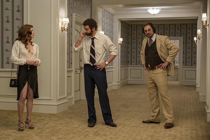 American Hustle, Filme, Christian Bale, Amy Adams, Bradley Cooper, HD-Hintergrundbild