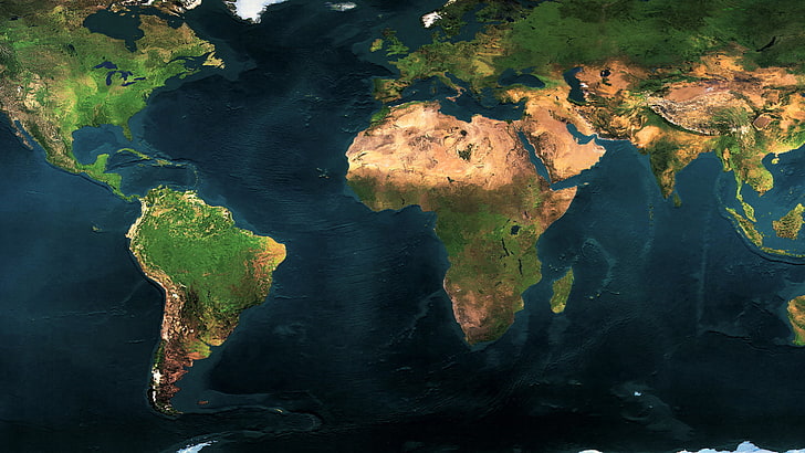 карта мира, континенты, карта мира, география, географическое положение, HD обои
