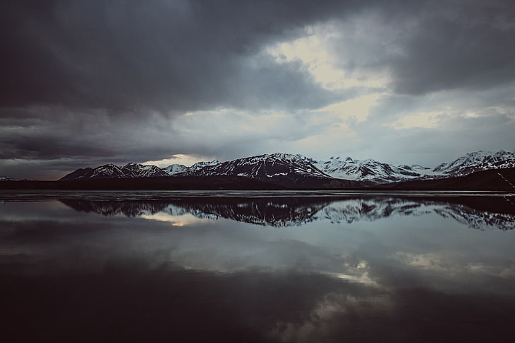 Wasser, Natur, Schnee, Berge, Landschaft, HD-Hintergrundbild