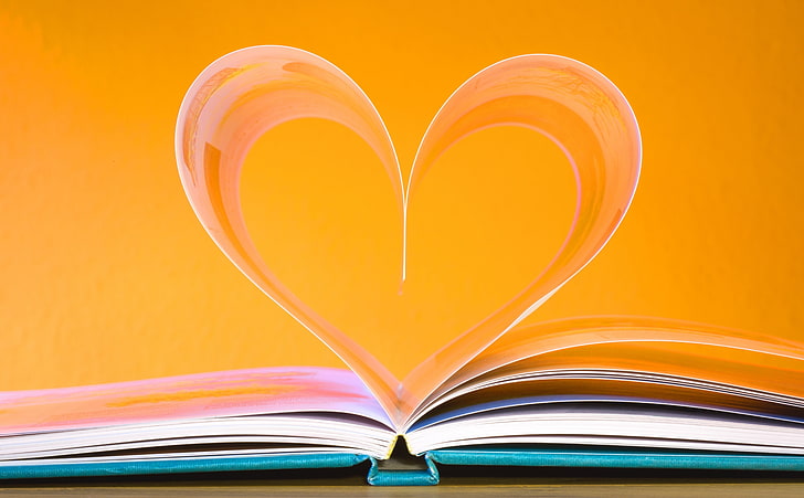 Open Book Heart, Holidays, Valentine's Day, Paper, Open, Love, Leaves, Heart, Leaf, School, Book, Rest, Reading, Library, Friendship, Read, Text, affection, Know, study, books, Page, Hobby, education, literature, research, learn, pitched, scrolled, textbook, browse, pressure, bookpages, HD wallpaper