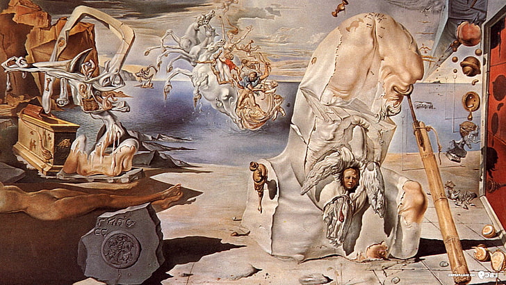 Classic Art, fantasy Art, painting, Salvador Dalí, Symbolic, HD wallpaper