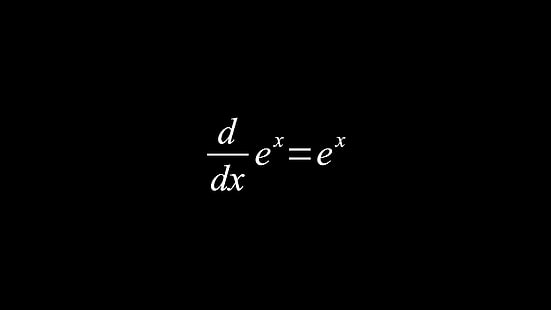 ecuación matemática, matemática, ecuación, negro, derivada, minimalismo, Fondo de pantalla HD HD wallpaper