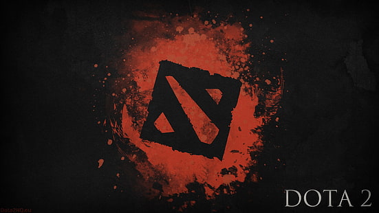 Dota 2 logo wallpaper, Dota 2, Dota, Defense of the ancient, Valve, Valve Corporation, HD wallpaper HD wallpaper