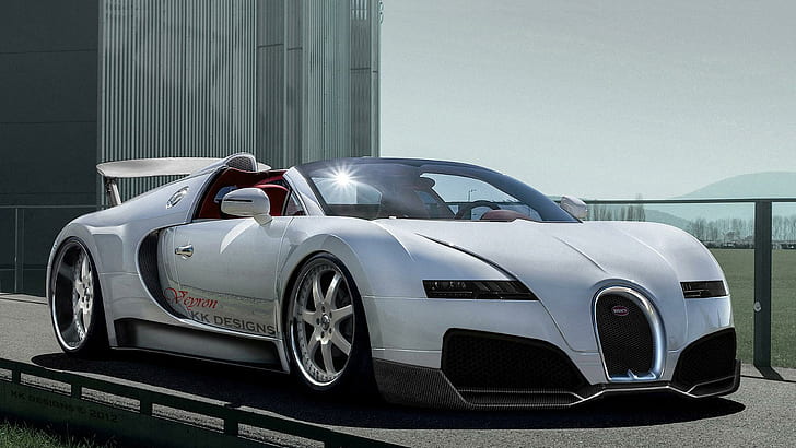 New Bugatti Veyron 2013, google, car, fastest car ever, kk designs, fast car, custom bugatti, big rims, HD wallpaper