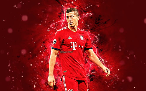Futebol, Robert Lewandowski, FC Bayern de Munique, polonês, HD papel de parede HD wallpaper