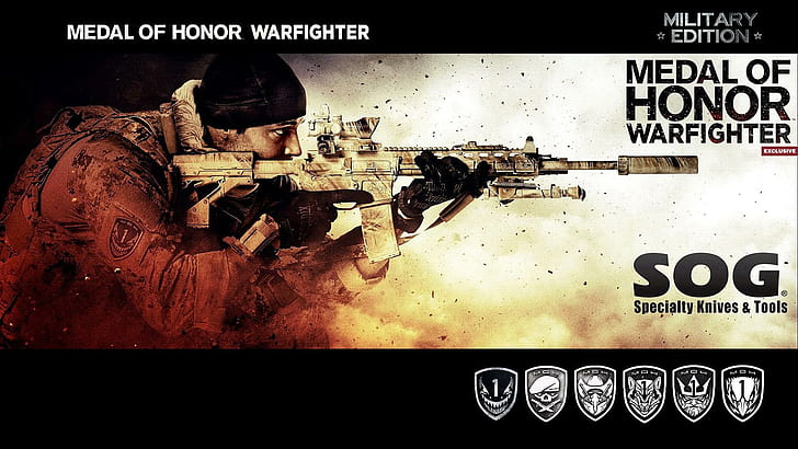 Medal of Honor Warfighter Military Edition, издание, медаль, честь, военные, воин, игры, HD обои