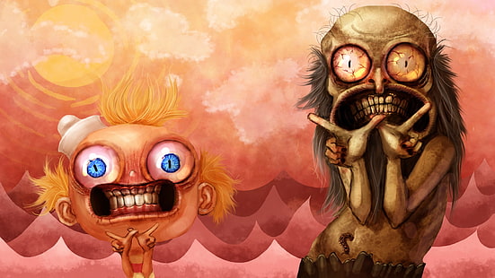 illustrazione di zombie, cartone animato, Le meravigliose disavventure di Flapjack, Cartoon Network, Sfondo HD HD wallpaper