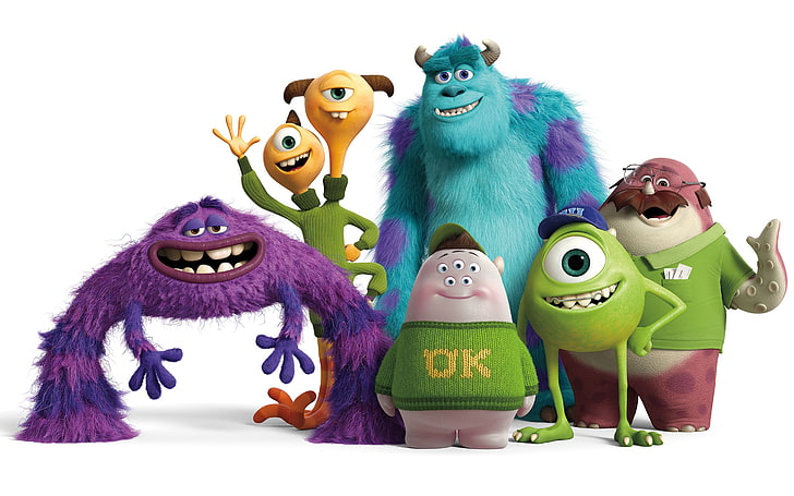 Университет Pixars Monsters, Монстры, Pixars, Университет, HD обои