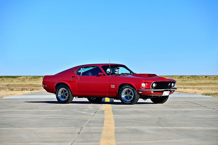 1969, 429, boss, classic, fastback, ford, muscle, mustang, old, original, usa, HD wallpaper