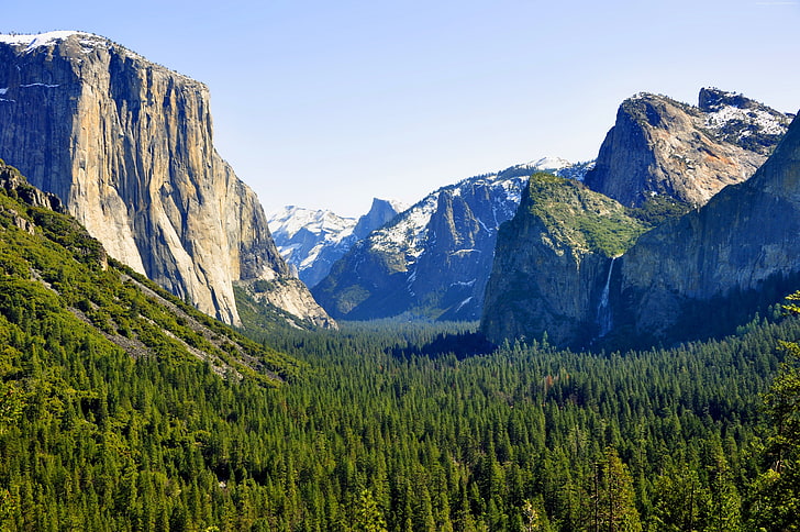 El Capitan, 4k, maçã, OSX, montanhas, floresta, Yosemite, 5k, HD papel de parede