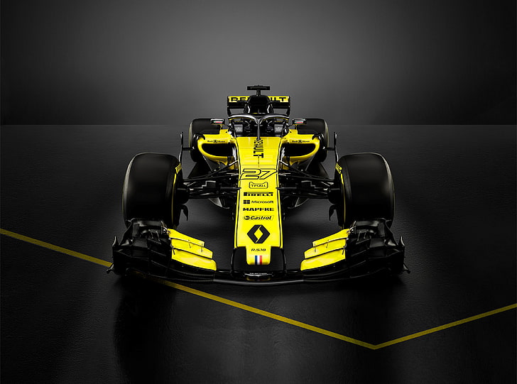 2018, Fórmula Uno, F1 2018, 4K, autos F1, Renault R.S.18, Fondo de pantalla HD