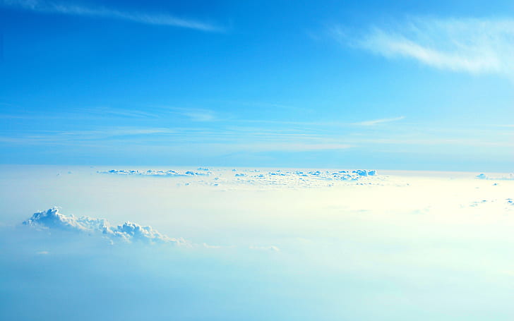 Sky Clouds Blue HD, błękitne niebo, natura, błękit, chmury, niebo, Tapety HD